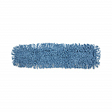 Dust Mop Head, Cotton/Synthetic Blend, 36 x 5, Looped-End, Blue (1136)