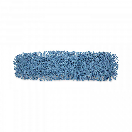 Dust Mop Head, Cotton/Synthetic Blend, 36 x 5, Looped-End, Blue (1136)