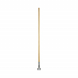 Clip-On Dust Mop Handle, Lacquered Wood, Swivel Head, 1" dia x 60", Natural (1490)