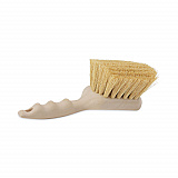 Utility Brush, Cream Tampico Bristles, 5.5" Brush, 3" Tan Plastic Handle (4208)