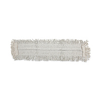 Disposable Dust Mop Head w/Sewn Center Fringe, Cotton/Synthetic, 36 x 5, White (1636)