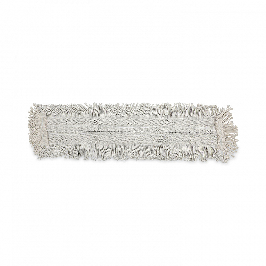 Disposable Dust Mop Head w/Sewn Center Fringe, Cotton/Synthetic, 36 x 5, White (1636)