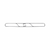 Clip-On Dust Mop Frame, 60 x 5, Zinc Plated, Black (1460)