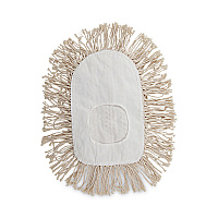 Wedge Dust Mop Head, Cotton, 17.5 x 13.5, White (1491)