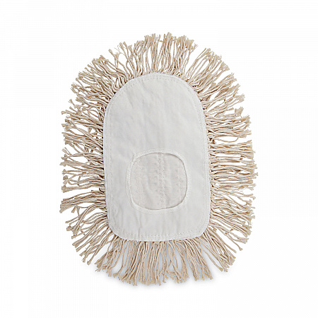 Wedge Dust Mop Head, Cotton, 17.5 x 13.5, White (1491)
