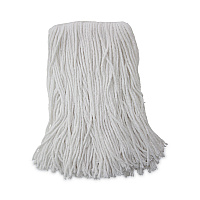 Mop Head, Value Standard Head, Rayon Fiber, Cut-End, #16, White, 12/Carton (2016R)