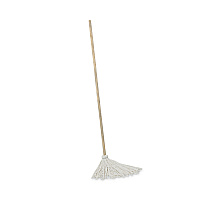 Handle/Deck Mops, #12 White Rayon Head, 48" Natural Wood Handle, 6/Pack (112R)