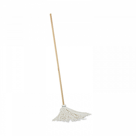 Handle/Deck Mops, #16 White Rayon Head, 48