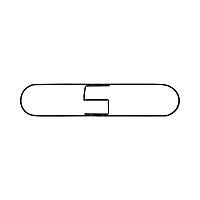 Clip-On Dust Mop Frame, 24 x 5, Zinc Plated, Black (1424)