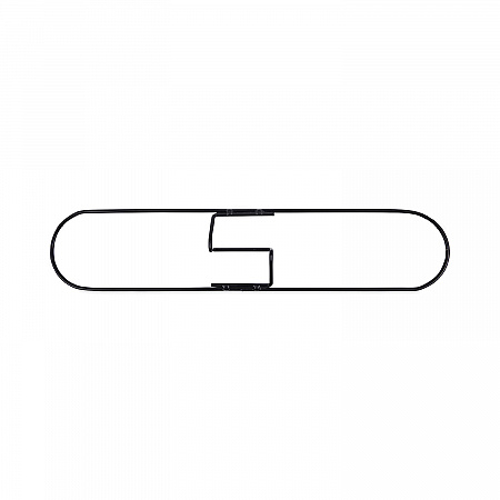 Clip-On Dust Mop Frame, 24 x 5, Zinc Plated, Black (1424)