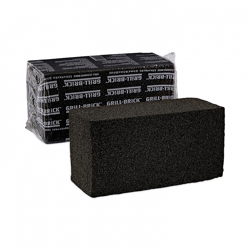 Grill Brick, 8 x 4, Black, 12/Carton (GB12PC)