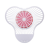 Urinal Screen with Para Deodorizer Block, Cherry Scent, Red/White, 3 oz, 12/Box (PBS)