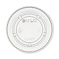 Portion/Souffle Cup Lids, Fits 3.25 oz/4 oz/5.5 oz Portion Containers, Plastic, Clear, 125/Sleeve, 20 Sleeves/Carton (PL4PP)