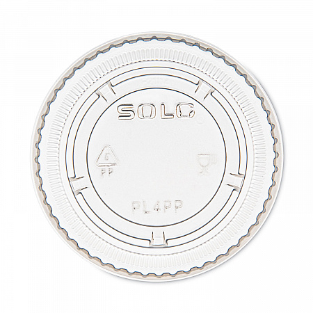 Portion/Souffle Cup Lids, Fits 3.25 oz/4 oz/5.5 oz Portion Containers, Plastic, Clear, 125/Sleeve, 20 Sleeves/Carton (PL4PP)