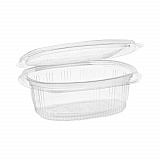 EarthChoice Recycled PET Hinged Container, 16 oz, 4.92 x 5.87 x 2.48, Clear, Plastic, 200/Carton (0CA910160000)