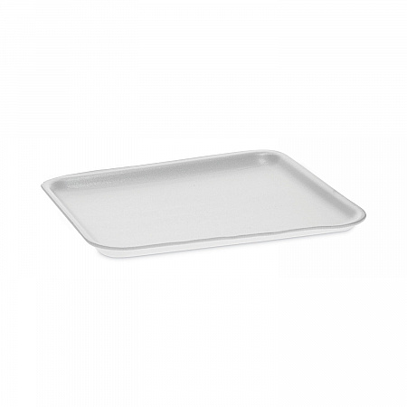 Supermarket Tray, #8S, 10 x 8 x 0.65, White, Foam, 500/Carton (0TF108S00000)
