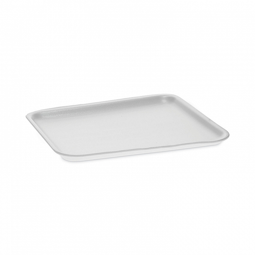 Supermarket Tray, #8S, 10 x 8 x 0.65, White, Foam, 500/Carton (0TF108S00000)