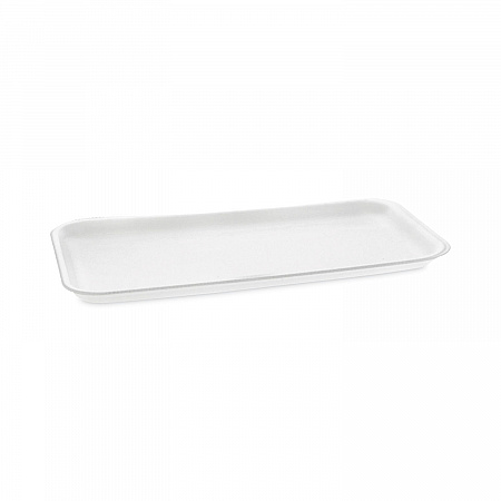 Supermarket Tray, #10S, 10.75 x 5.7 x 0.65, White, Foam, 500/Carton (0TF110S00000)