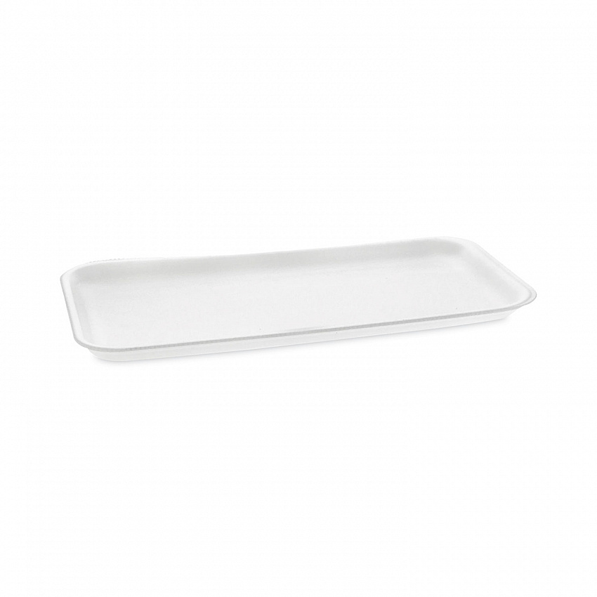 Supermarket Tray, #10S, 10.75 x 5.7 x 0.65, White, Foam, 500/Carton (0TF110S00000)