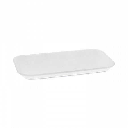 Supermarket Tray, #17, 8.3 x 4.8 x 0.65, White, Foam, 1,000/Carton (0TF117S00000)