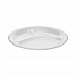 Placesetter Deluxe Laminated Foam Dinnerware, 3-Compartment Plate, 8.88