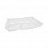 Foam School Trays, 6-Compartment Tray, 8.5 x 11.5 x 1.25, White, 500/Carton (0TH10601SGBX)