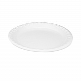 Placesetter Satin Non-Laminated Foam Dinnerware, Plate, 10.25" dia, White, 540/Carton (0TH10010000Y)