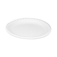 Placesetter Deluxe Laminated Foam Dinnerware, Plate, 10.25" dia, White, 540/Carton (0TK10010000Y)