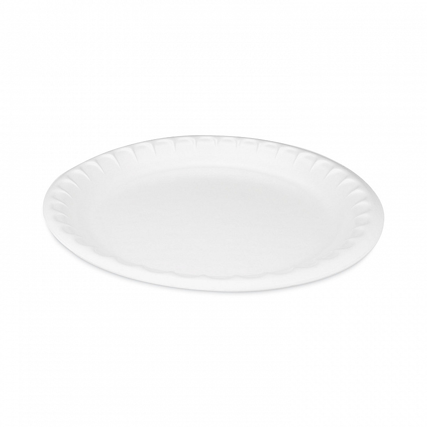Placesetter Deluxe Laminated Foam Dinnerware, Plate, 10.25" dia, White, 540/Carton (0TK10010000Y)