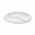 Placesetter Deluxe Laminated Foam Dinnerware, 3-Compartment Plate, 10.25