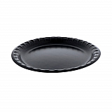 Placesetter Deluxe Laminated Foam Dinnerware, Plate, 10.25" dia, Black, 540/Carton (0TKB0010000Y)