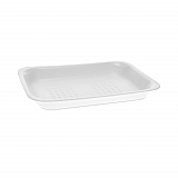 Meat Tray, #2, 8.4 x 5.9 x 1.2, White, Foam, 500/Carton (51P102FS)