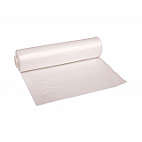 High-Density Can Liners, 45 gal, 13 mic, 40" x 46", Natural, Perforated Roll, 25 Bags/Roll, 10 Rolls/Carton (404616)