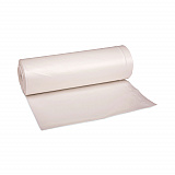 High-Density Can Liners, 45 gal, 19 mic, 40" x 46", Natural, Perforated Roll, 25 Bags/Roll, 6 Rolls/Carton (404622)