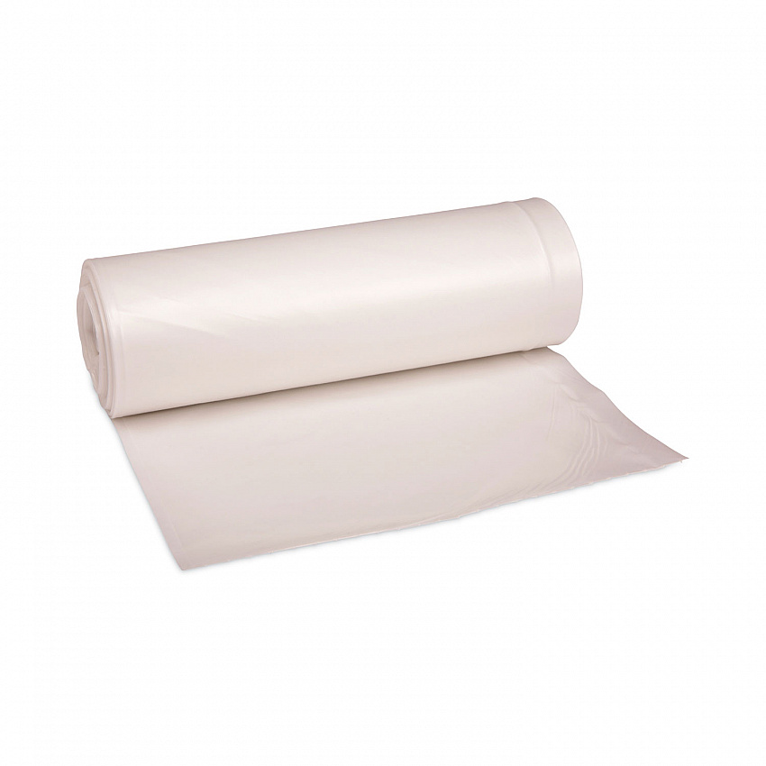 High-Density Can Liners, 45 gal, 19 mic, 40" x 46", Natural, Perforated Roll, 25 Bags/Roll, 6 Rolls/Carton (404622)