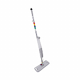 Bucketless Microfiber Mop System, 5 x 18 Blue Microfiber Head, 59" Gray Aluminum/Polypropylene Handle (BWMS16MFM)