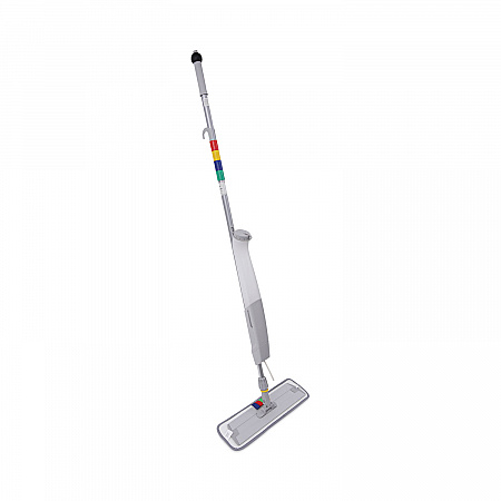 Bucketless Microfiber Mop System, 5 x 18 Blue Microfiber Head, 59