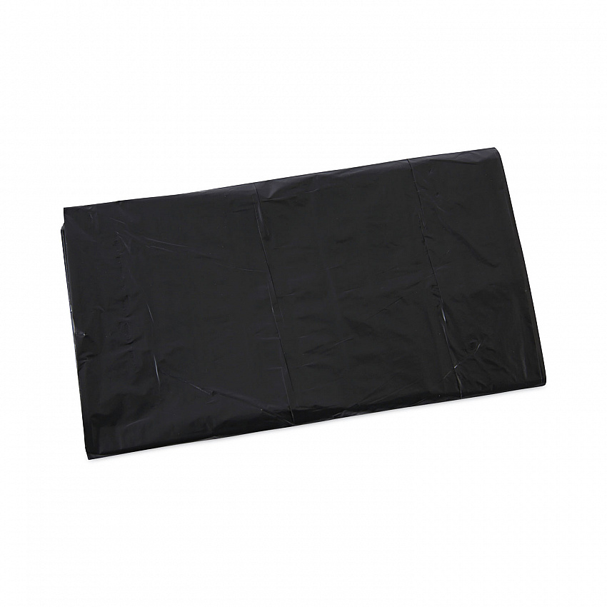 Linear Low Density Industrial Can Liners, 45 gal, 0.7 mil, 40" x 46", Black, Flat Pack, 100/Carton (L4046H)