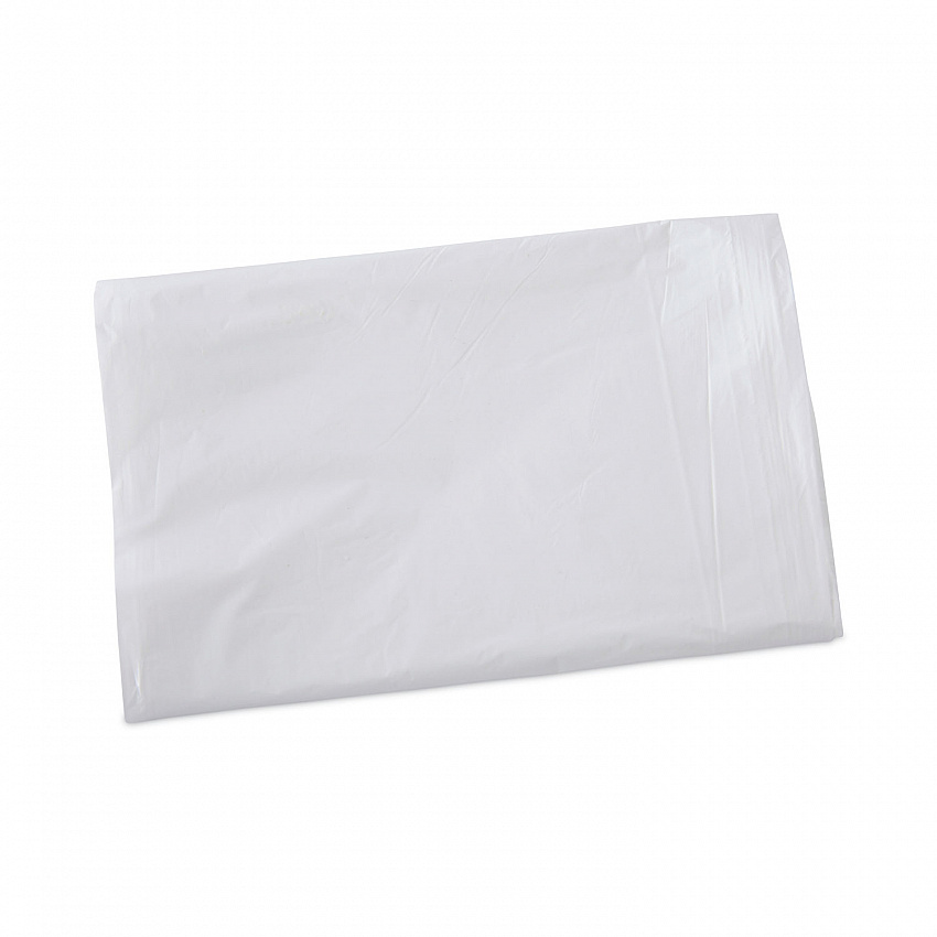 Linear Low Density Industrial Can Liners, 16 gal, 0.5 mil, 24" x 32", White, Flat Pack, 500/Carton (W2432X)