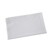 Linear Low Density Industrial Can Liners, 33 gal, 0.9 mil, 33" x 39", White, Flat Pack, 100/Carton (W3339X)