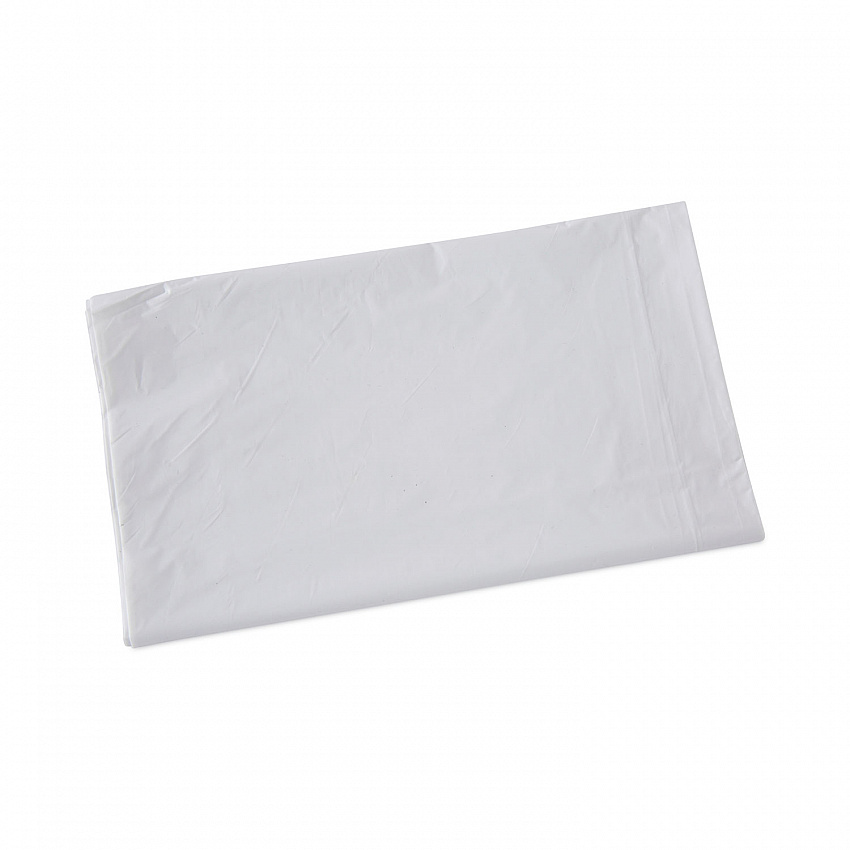 Linear Low Density Industrial Can Liners, 33 gal, 0.9 mil, 33" x 39", White, Flat Pack, 100/Carton (W3339X)