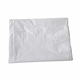 Linear Low Density Industrial Can Liners, 60 gal, 0.9 mil, 38" x 58", White, Flat Pack, 100/Carton (W3858X)
