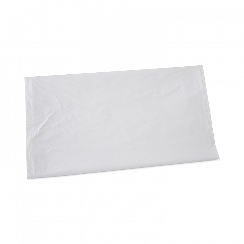 Linear Low Density Industrial Can Liners, 45 gal, 0.9 mil, 40" x 46", White, Flat Pack, 100/Carton (W4046X)