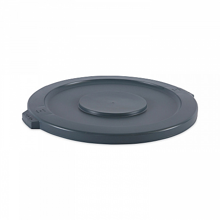 Lids for 32 gal Waste Receptacle, Flat-Top, Round, Plastic, Gray (32GLWRLIDG)