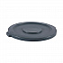 Lids for 32 gal Waste Receptacle, Flat-Top, Round, Plastic, Gray (32GLWRLIDG)