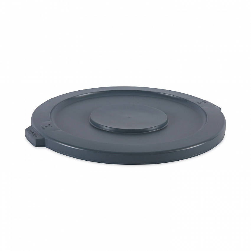 Lids for 32 gal Waste Receptacle, Flat-Top, Round, Plastic, Gray (32GLWRLIDG)