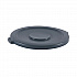 Lids for 44 gal Waste Receptacles, Flat-Top, Round, Plastic Gray (44GLWRLIDGRA)