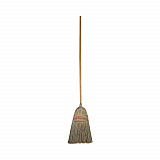 Parlor Broom, Corn Fiber Bristles, 55" Overall Length, Natural, 12/Carton (926CCT)