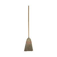 Parlor Broom, Corn Fiber Bristles, 55" Overall Length, Natural (926CEA)