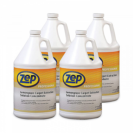 Carpet Extraction Cleaner, Lemongrass Scent, 1 gal Bottle, 4/Carton (1041398)